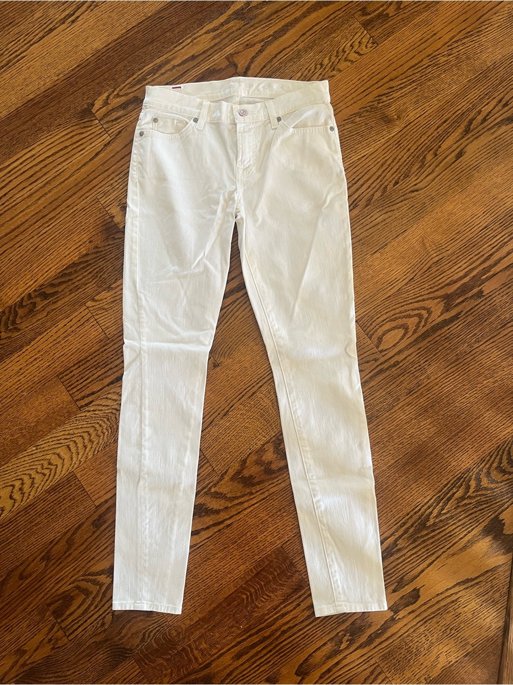 7 For All Mankind Classic White Women’s Skinny Jeans